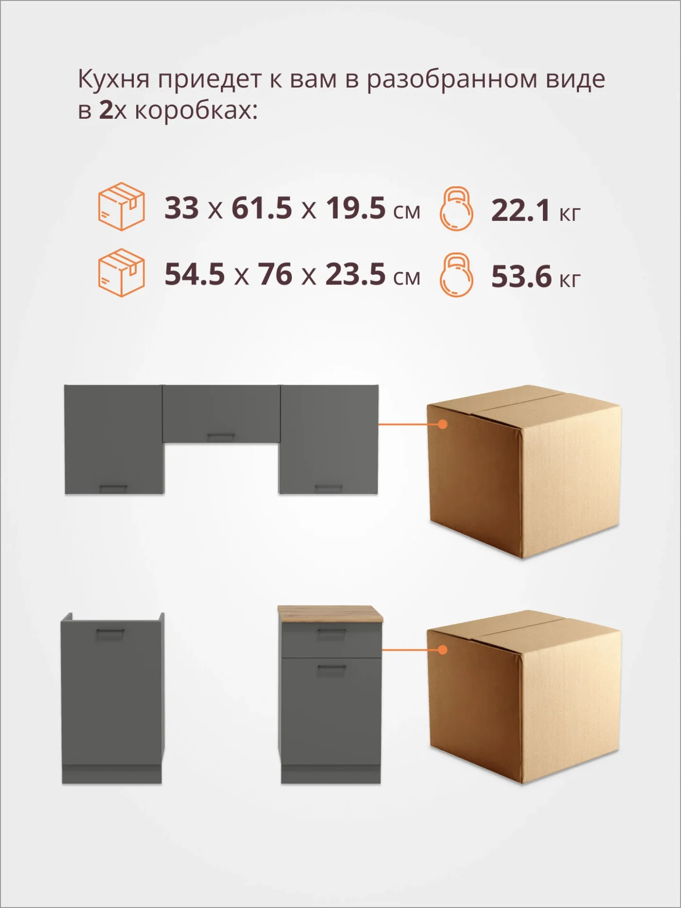 Кухонный гарнитур прямой олмеко Марта-4, 160см, диамант серый